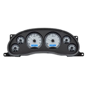 Dakota Digital 1994-2004 Ford Mustang VHX Gauge Kit VHX-94F-MUS-Silver Gauge Kit with Blue Display VHX-94F-MUS-S-B-Lionparts Powersports