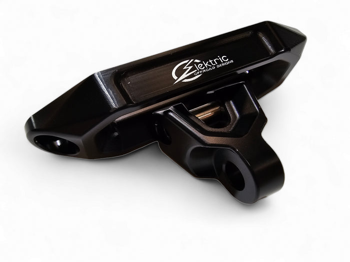 Elektric Offroad Anodized Black Winch Fairlead And Hook For Standard UTV Bumpers