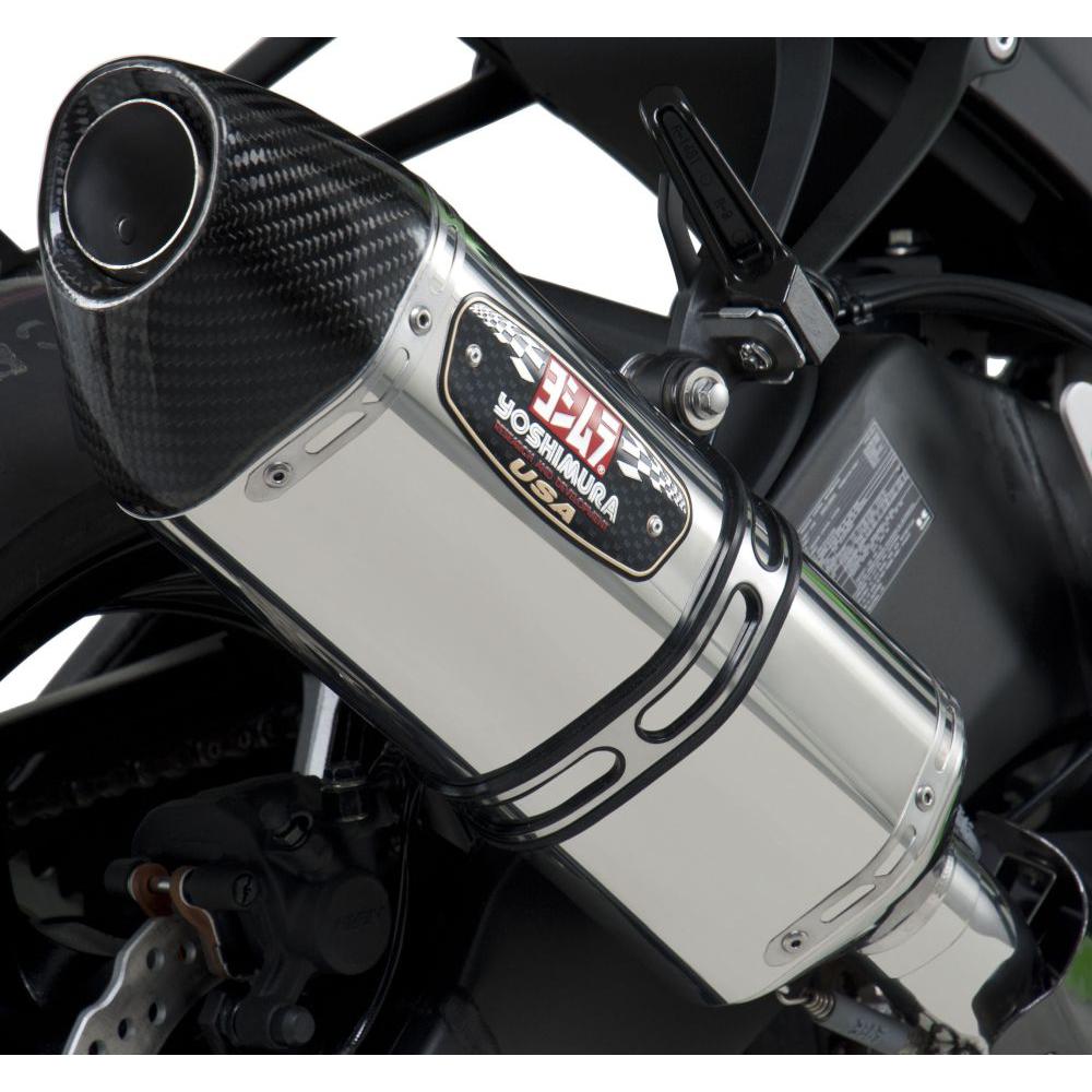 Yoshimura R-77 Street Stainless Slip-On Exhaust For Kawasaki Ninja 6X6 ...