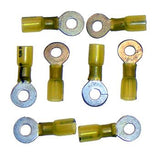 Pro Marine Yellow Ring Term 1/4 Hole 25pk YRT14