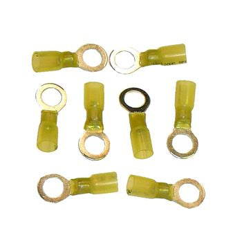 Pro Marine Yellow Ring Term 3/8 Hole 25pk YRT38