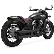 Vance & Hines Twin Slash Rounds Slip-On Exhaust (Black / 3") for 15-17 Indian Scout