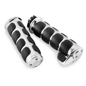Harley FXSB Breakout 2013Premium ISO Grips w/Throttle Boss Chrome by Kuryakyn