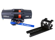 Viper V2 ATV Winch Kit 3500 lb Standard Spool With 40 Feet Black Synthetic Rope With Mount For Polaris Sportsman Models 2005