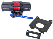 Viper V2 UTV Winch Kit 6000 lb Standard Spool With 40 Feet Orange Synthetic Rope With Mount For Polaris RZR Models 2015-2021