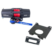 Viper V2 UTV Winch Kit 6000 lb Standard Spool With 40 Feet Orange Synthetic Rope With Mount For Polaris RZR Models 2015-2021