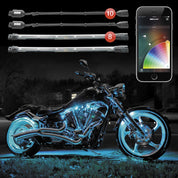 XK Glow 10 Pod 8 Strip Advanced Light Kit - KS-MOTO-ADVANCE