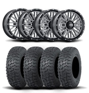 ITP Momentum 15" Machined Black Wheels And Terra Hook Tires [32x10-15]
