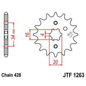 Front & Rear Sprocket Kit for HONDA CT110 Trail 110-USA 80 JT Sprockets