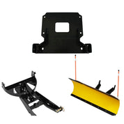 Denali Black UTV Snow Plow Kit For Polaris Ranger XP 1000 Trail Boss 2019-2020