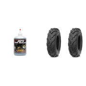 Set of 2 QUADBOSS QBT671 Front/Rear Tires 26x10-12 6-ply with Sealant