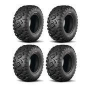 Kenda Set of Two K3201 Mastodon HT Tires (8 Ply) [27x9R-12] And Two (8 Ply) [27x10R-12] Tires