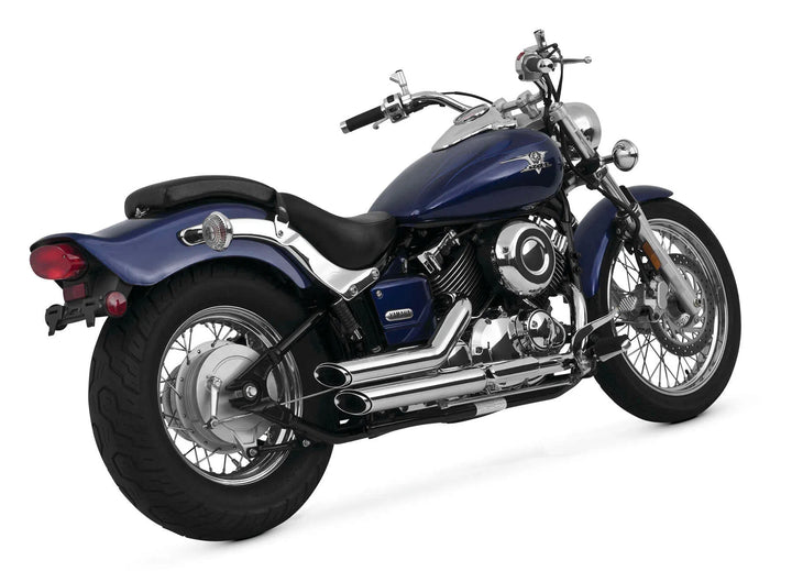 Vance & Hines 18515 Shortshots Staggered for Metric; Chrome