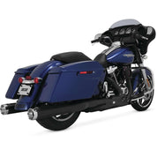 Vance And Hines Monster Round Slip On Exhaust 4in Black With Fuelpak FP4