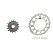 Front Steel & Rear Aluminum Sprocket Kit for KAWASAKI Ninja ZX-6R 2013-2016