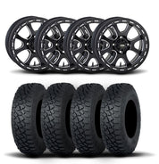 ITP Tsunami 15" Matte Black Wheels And Tenacity XNR Tires [35x9.5R-15]