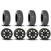 System 3 SB-7 Beadlock Matte Black 15" Wheels And SS360 Sand/Snow Tires [32x10-15]