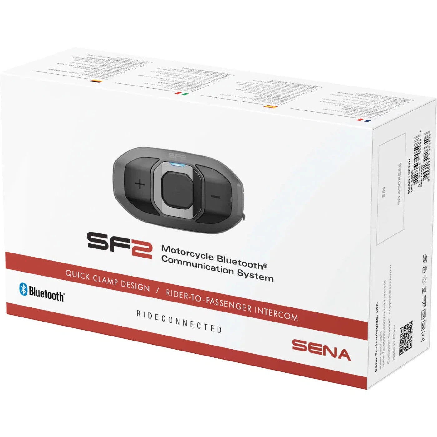 Sena SF2 Bluetooth Headset Communication System SF2-01 - Single Pack