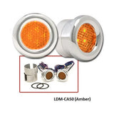Dakota Digital Universal Round LED Amber Marker Lights (pair)