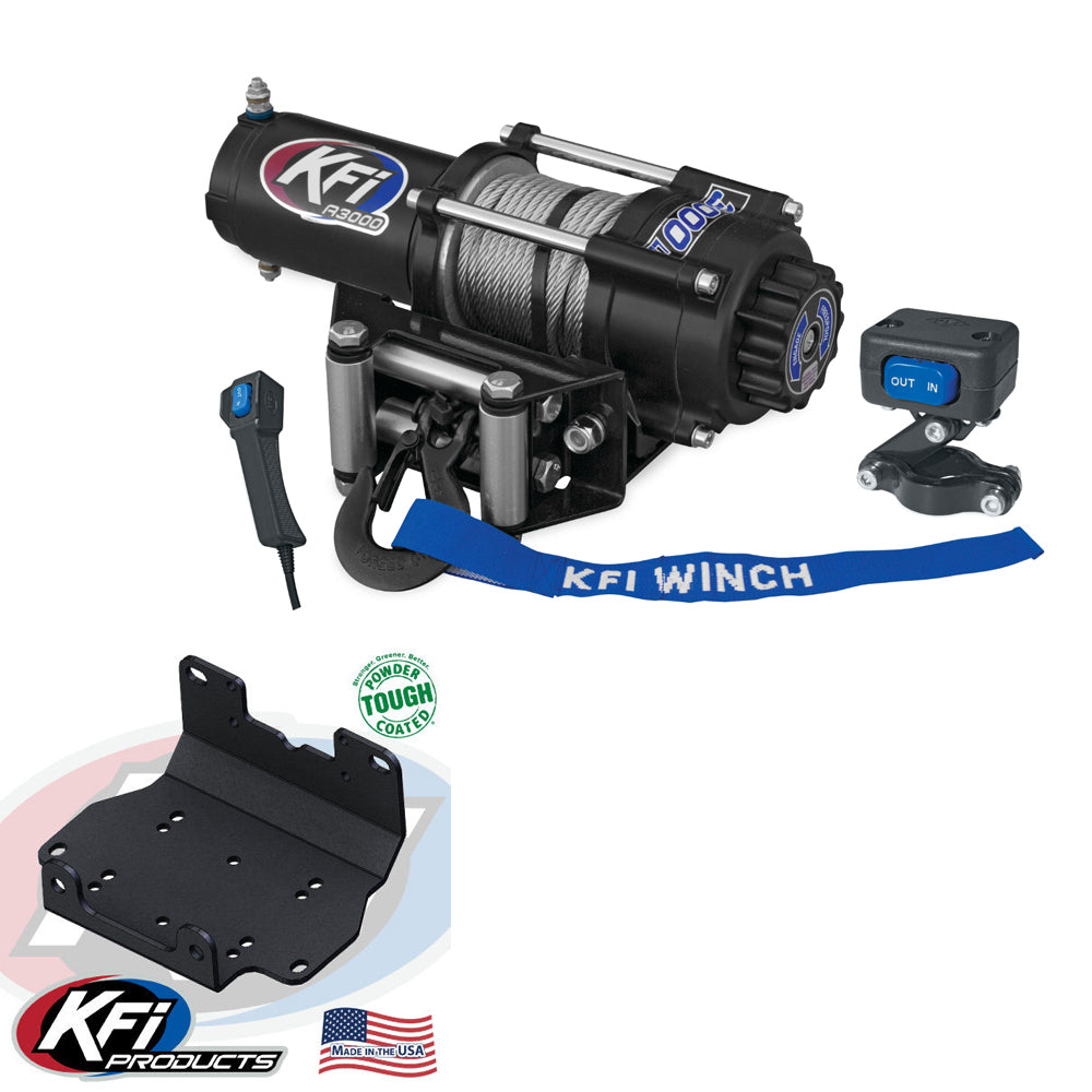 KFI 3000 lb Winch And Optional Mount