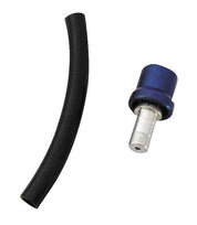 Modquad Billet Gas Cap Breather Valves 3" Hose Blue
