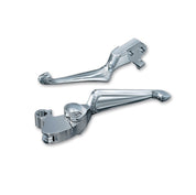 KURYAKYN ADJUST CLUTCH CHROME BOSS BLADES FOR 1997-2017 HARLEY CABLE CLUTCH 1080
