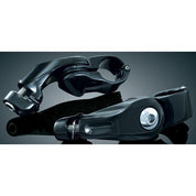 Kuryakyn Gloss Black 1.25 Engine Guard Short Arm Mount Highway Pegs Harley Honda