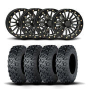 ITP SD Single 15" Matte Black Wheels And Versa Cross XTR Tires [33x10-15]
