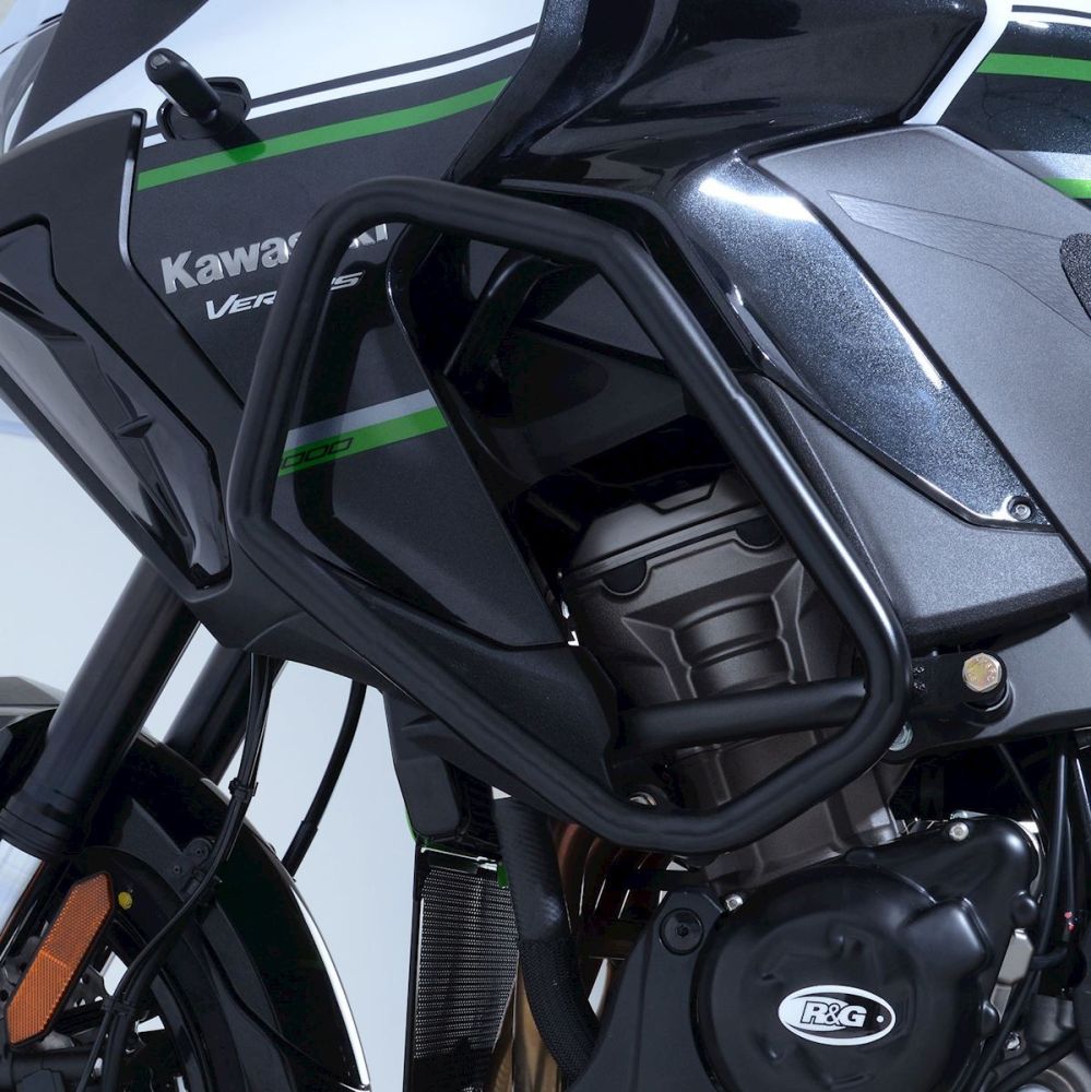 R&G Racing Black Adventure Bars For 2019-2023 Kawasaki Versys 1000 KLZ1000 SE LT+