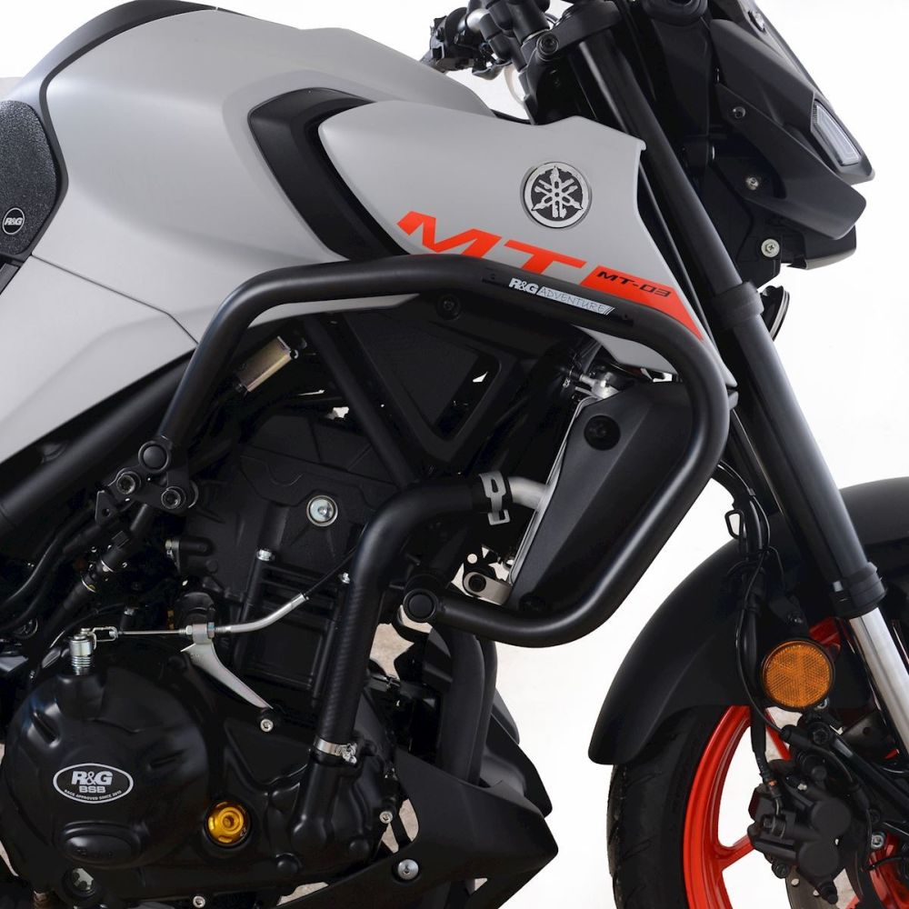 R&G Racing Black Adventure Bars For 2018-2024 Yamaha MT-03 AB0069BK