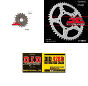 428D Chain Natural, Front & Rear Sprocket Kit for KAWASAKI G5100 1984-1992