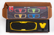 Seizmik Halo-RA Series Cast Aluminum Trim Kit Rearview - Yellow 56-18103