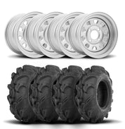ITP Delta Steel 12" Wheels And Mega Mayhem Tires [27x9-12]