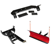 Denali Black UTV Snow Plow Kit For Polaris Ranger 570 Mid Size 2014-2021