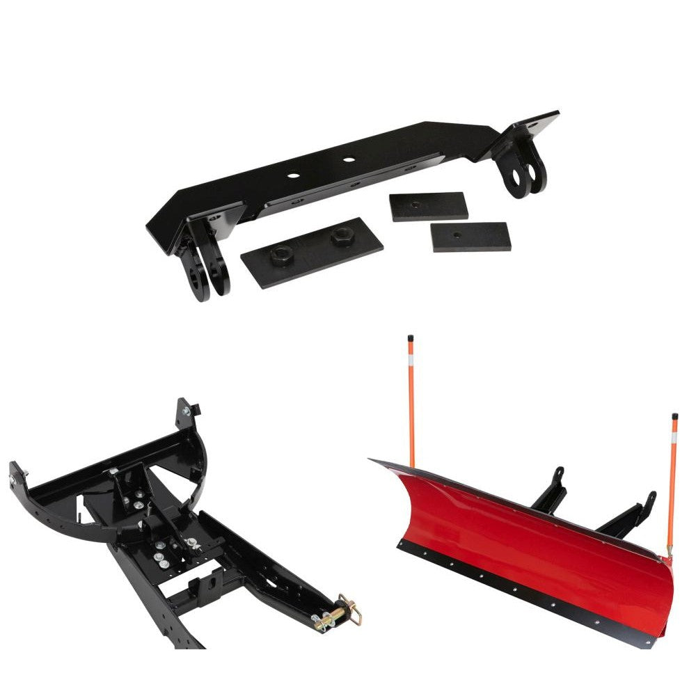 Denali Black UTV Snow Plow Kit For Polaris Ranger 570 4x4 Full Size 2016-2020