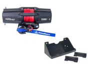 Viper V2 UTV Winch Kit 4500 lb Standard Spool With 40 Feet Black Synthetic Rope With Mount For Polaris RZR Turbo S/4 2018-2021