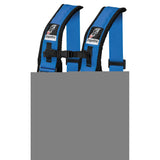 DragonFire Racing Harness Restraint - Blue - H Style - 4-Point - 3" Buckle - 14-0043