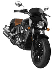 National Cycle Gray Wave QR Quick Release Fairing With Mount Kit, Straight Forks For Indian Scout 100 Anniversary 2020