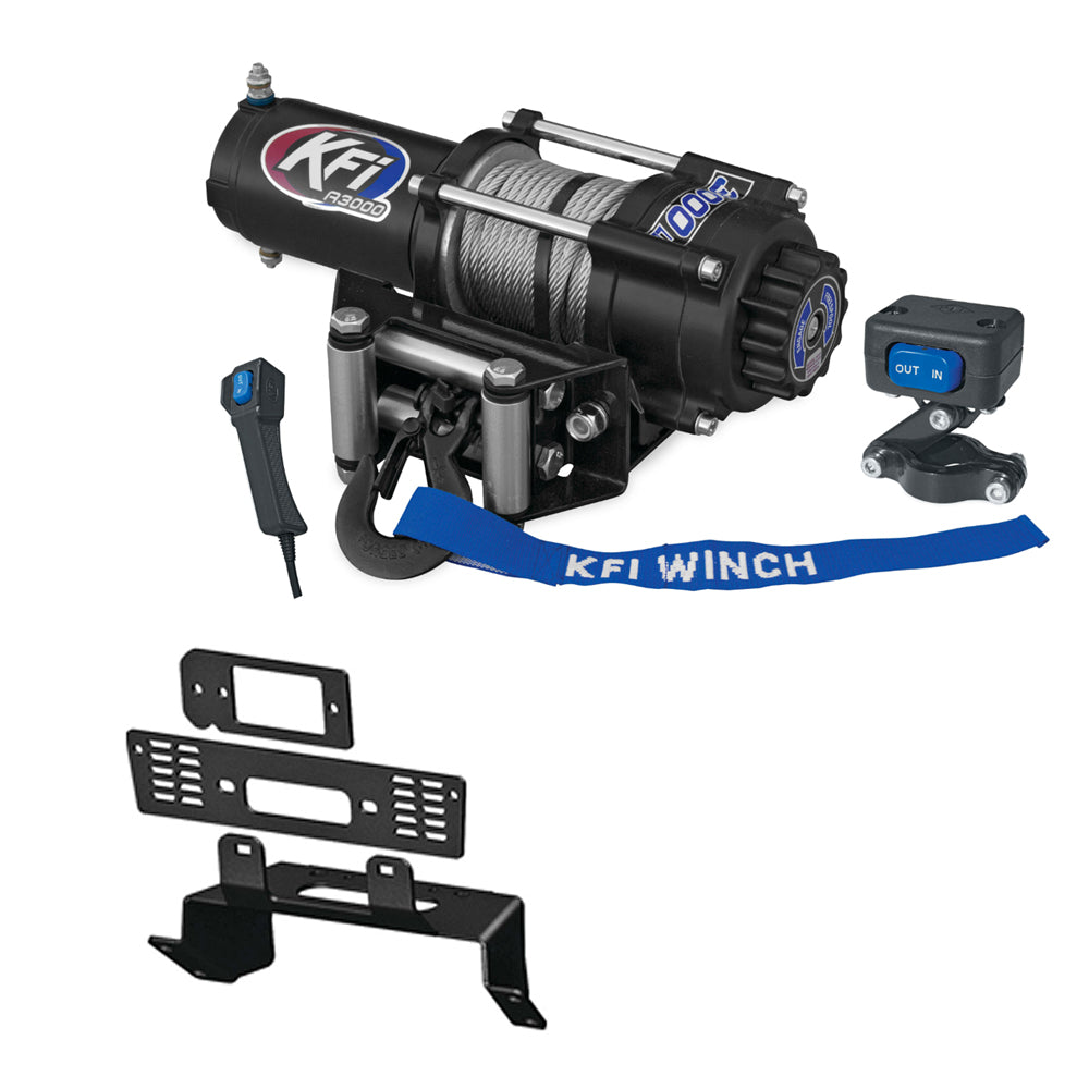 KFI 3000 lb Winch And Optional Mount