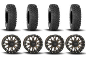 System 3 ST-3 Simulated Beadlock Bronze 15" Wheels And XC450 Tires [32x10R-15]