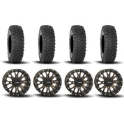 System 3 ST-3 Simulated Beadlock Bronze 15" Wheels And XC450 Tires [32x10R-15]