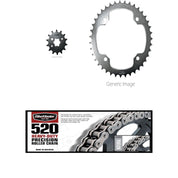 520H Heavy-Duty Chain,Front & Rear Sprocket Kit YAMAHA YFM350R Raptor 2004-2013