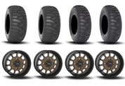 System 3 ST-5 Aluminum Bronze/Matte Black 15" Wheels And SS360 Sand/Snow Tires [32x10-15] ,[32x12-15]