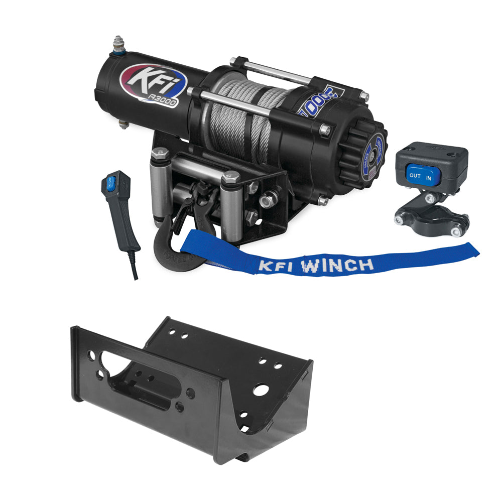 KFI 3000 lb Winch And Optional Mount