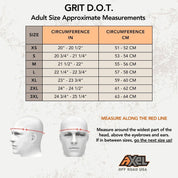 Axel Off Road USA GRIT D.O.T. Helmet - Racy Black Matte