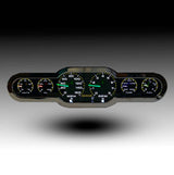 Intellitronix Universal LED Analog Gauge Cluster Set With Black Faceplate