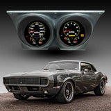Conjunto de instrumentos analógicos LED Intellitronix con placa frontal negra para Chevrolet Camaro/Firebird 1967-1968 con unidad de envío de velocímetro