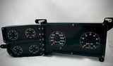 Intellitronix LED Analog Gauge Cluster Set With Black Faceplate For 1973-1987 Chevy Truck