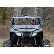 SuperATV Arctic Cat Wildcat Trail Scratch Resistant Flip Windshield FWS-AC-T-70