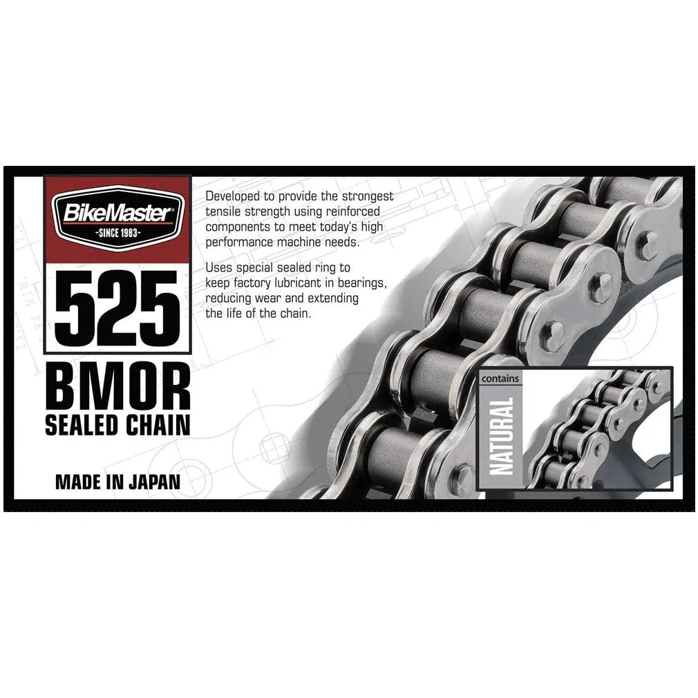 525 BMOR Chain Natural, Front & Rear Sprocket Kit for YAMAHA FZ-09 2014-2017